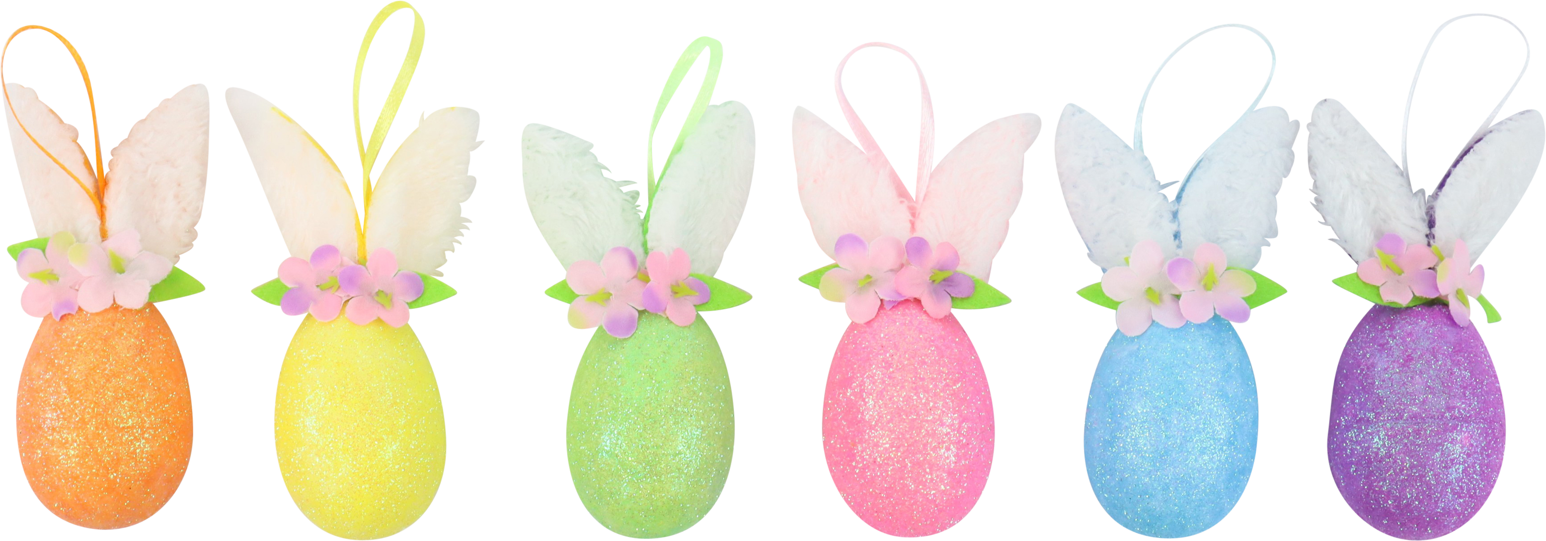 7374 HUEVOS DECO BUNNY EARS  S/6