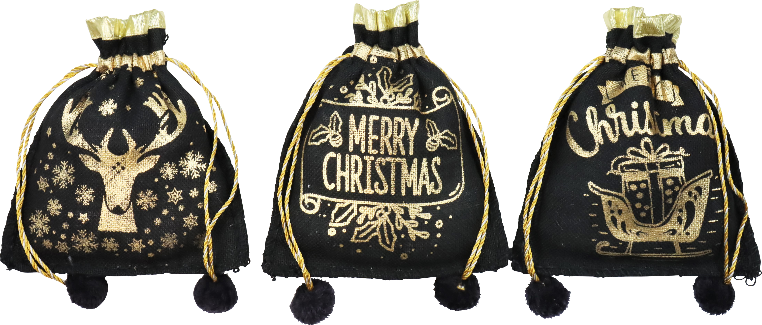 7381 BORSE NATALIZIE LUXURY XMAS  3PZ