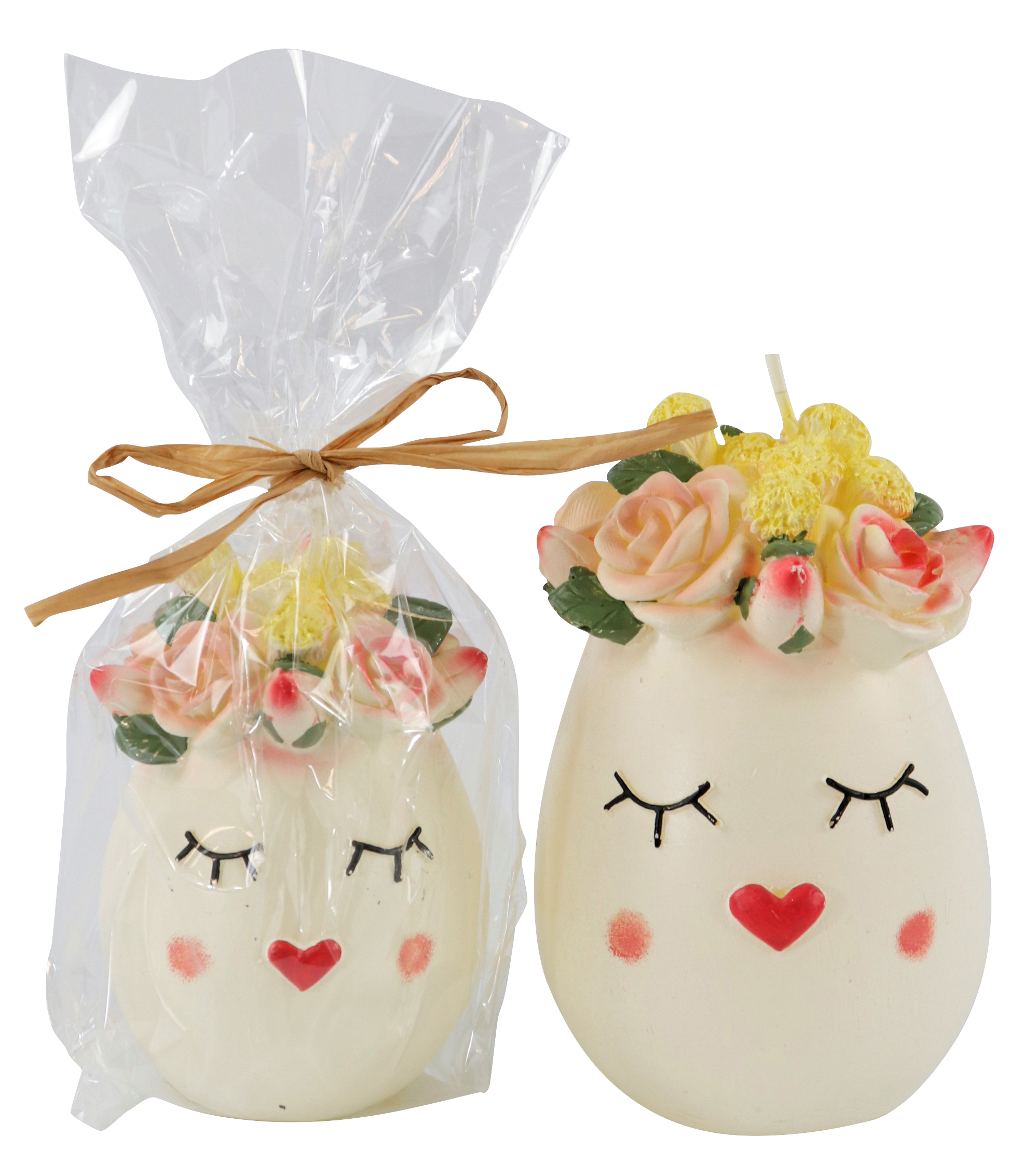 7574 CANDLES MISSY EGG  S/2