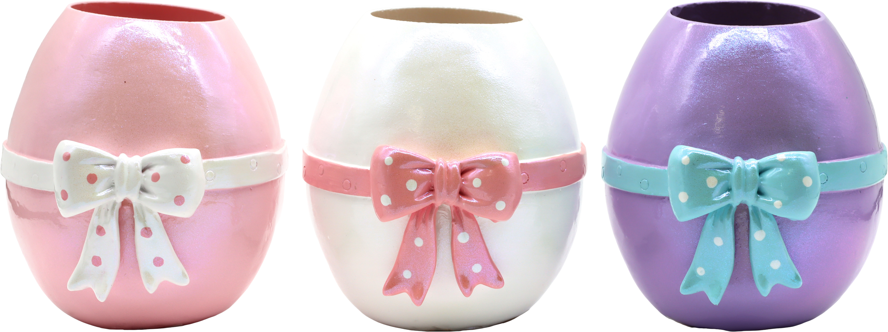 7774 EGGVASES BLOOMEGG  S/3