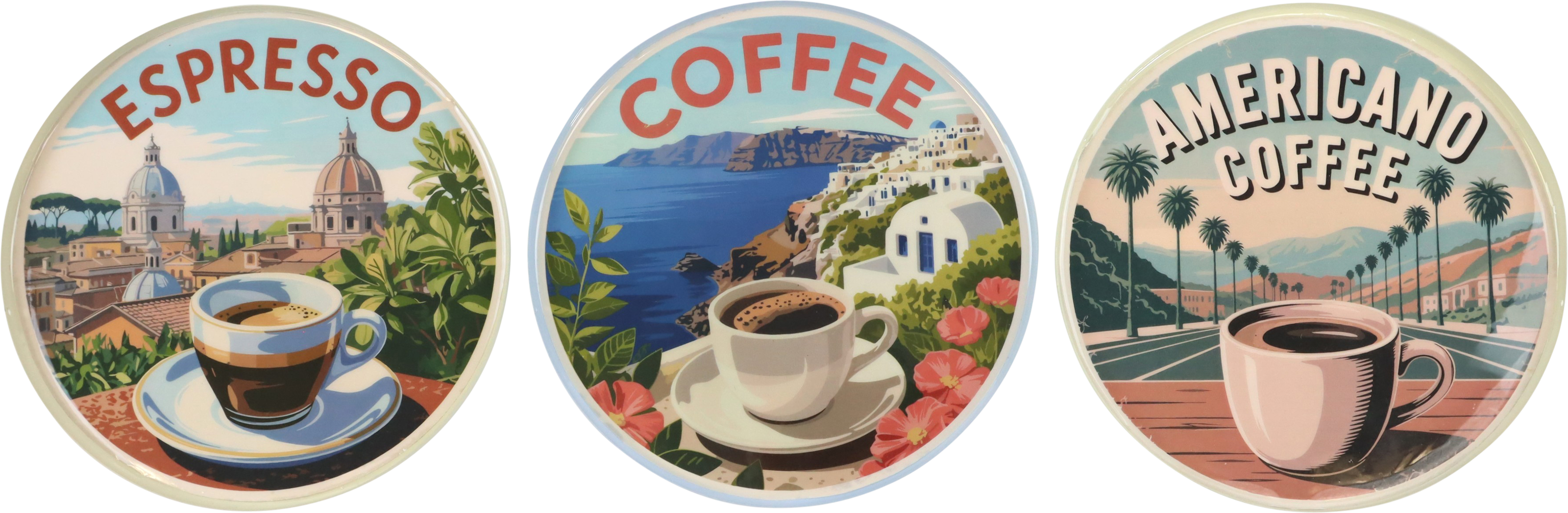 7780 BANDEJAS CAFFÉ ITALIANO  S/3