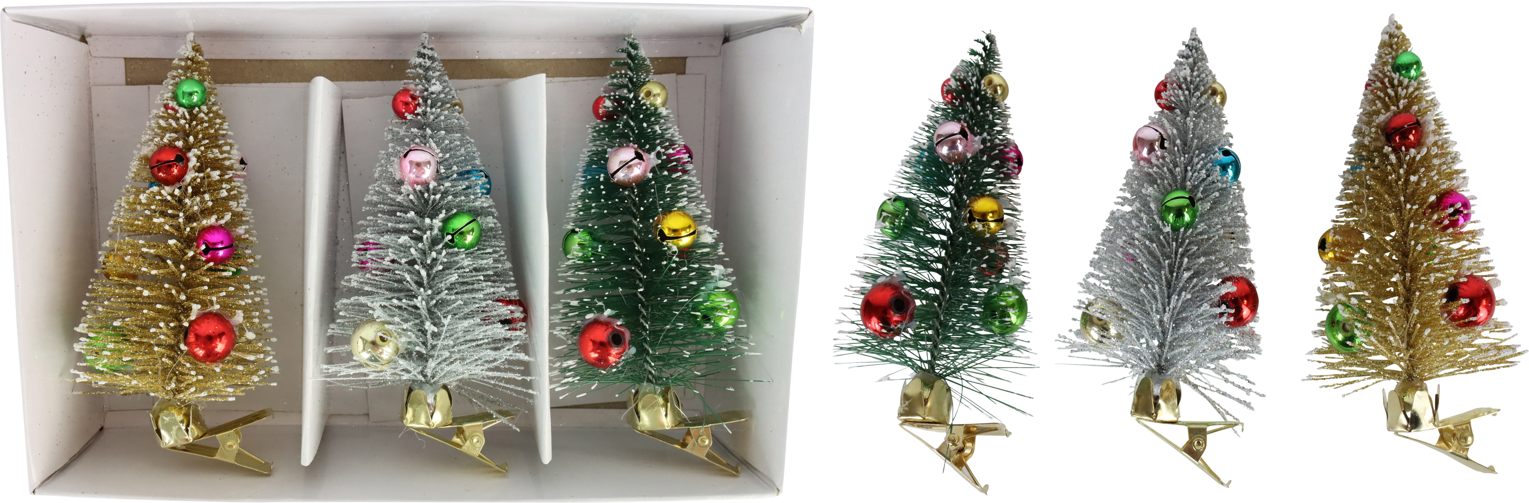 7798 CLIPS NOSTALGIC TREES  S/6