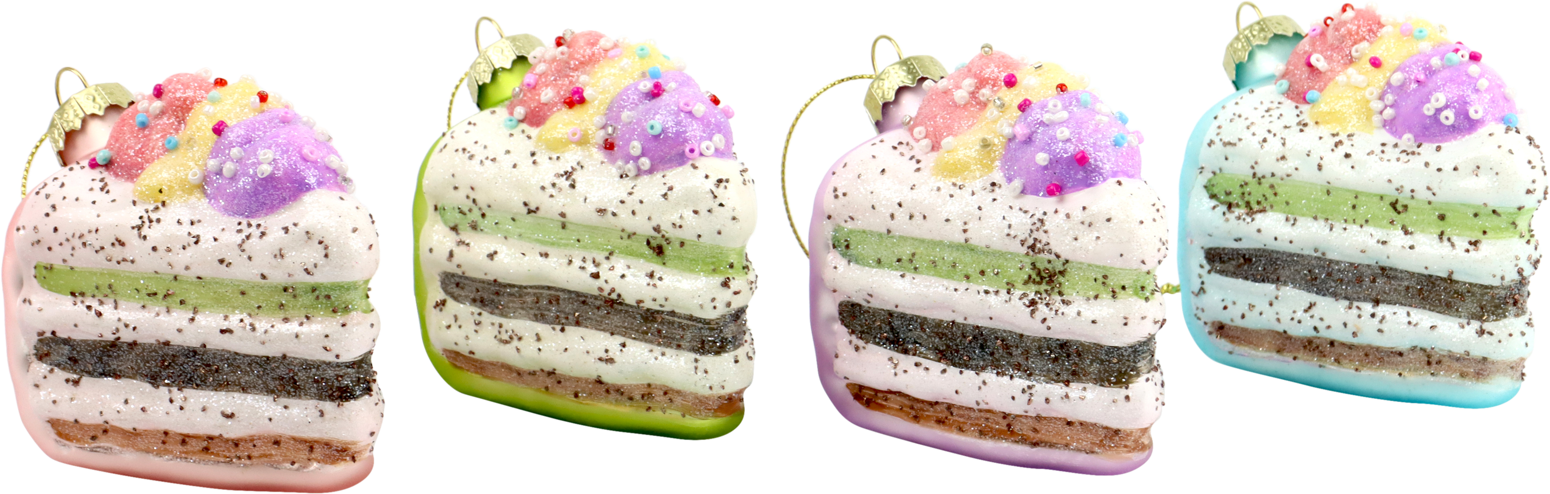 7875 DÉCO EN VERRE « CAKE PARTY » 4P