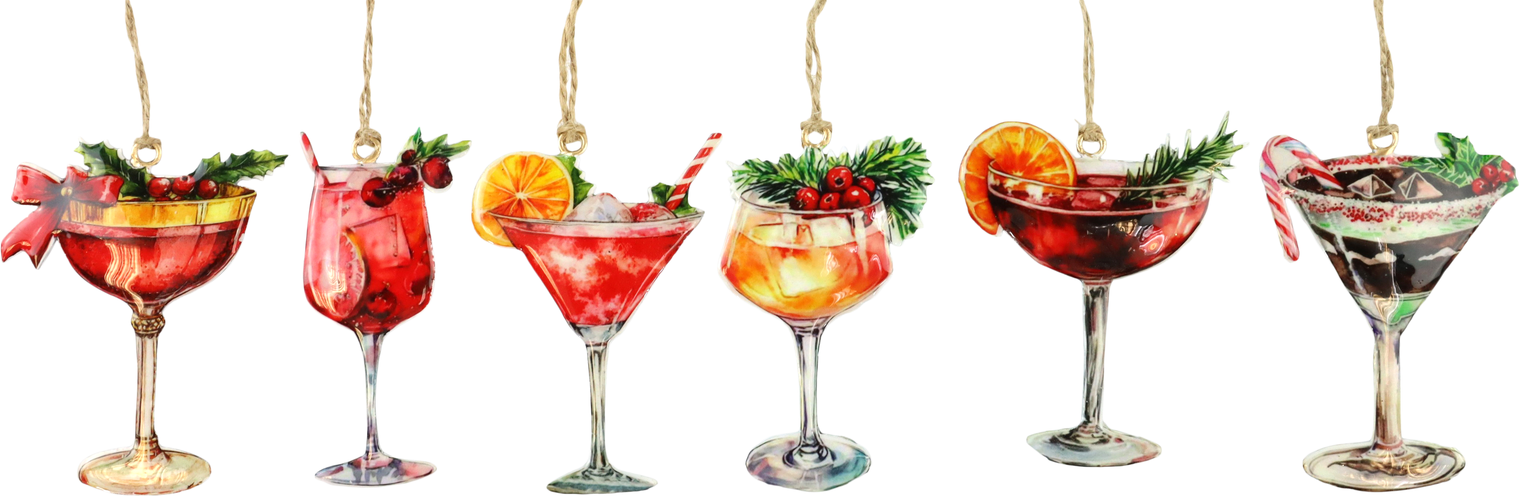7910 HANGERS COCKTAILS  S/6