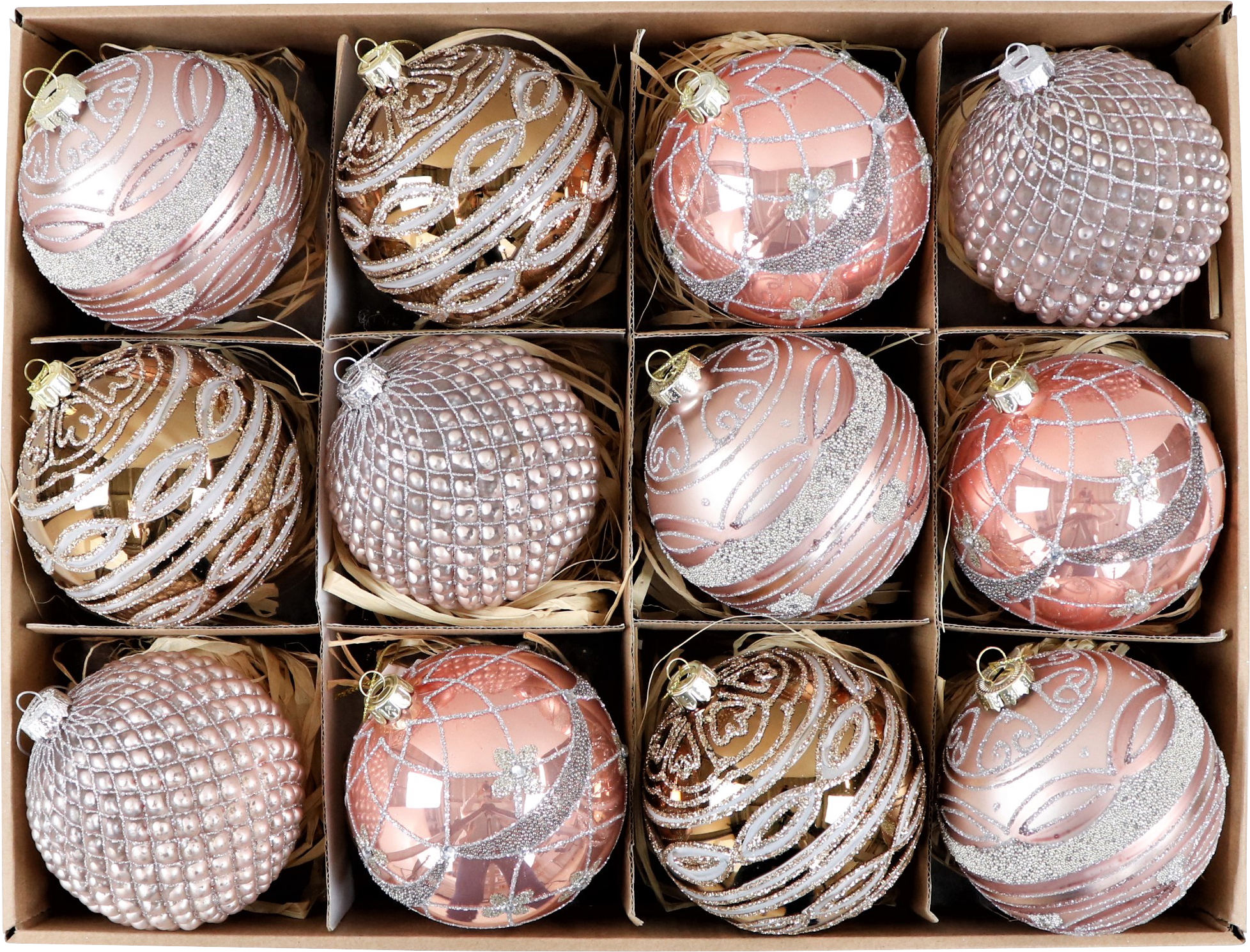 7936 BOÎTE VINTAGE  BOULES  12P