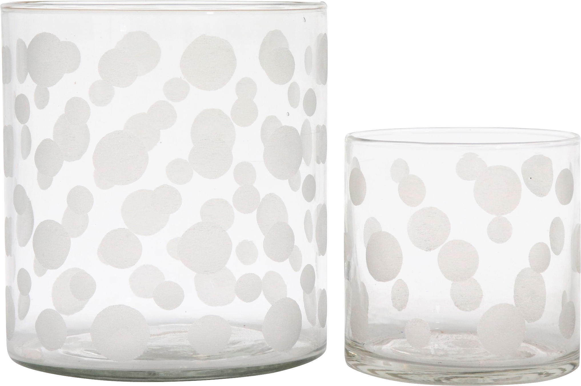 8010 PORTACANDELE  DOTS  2PZ