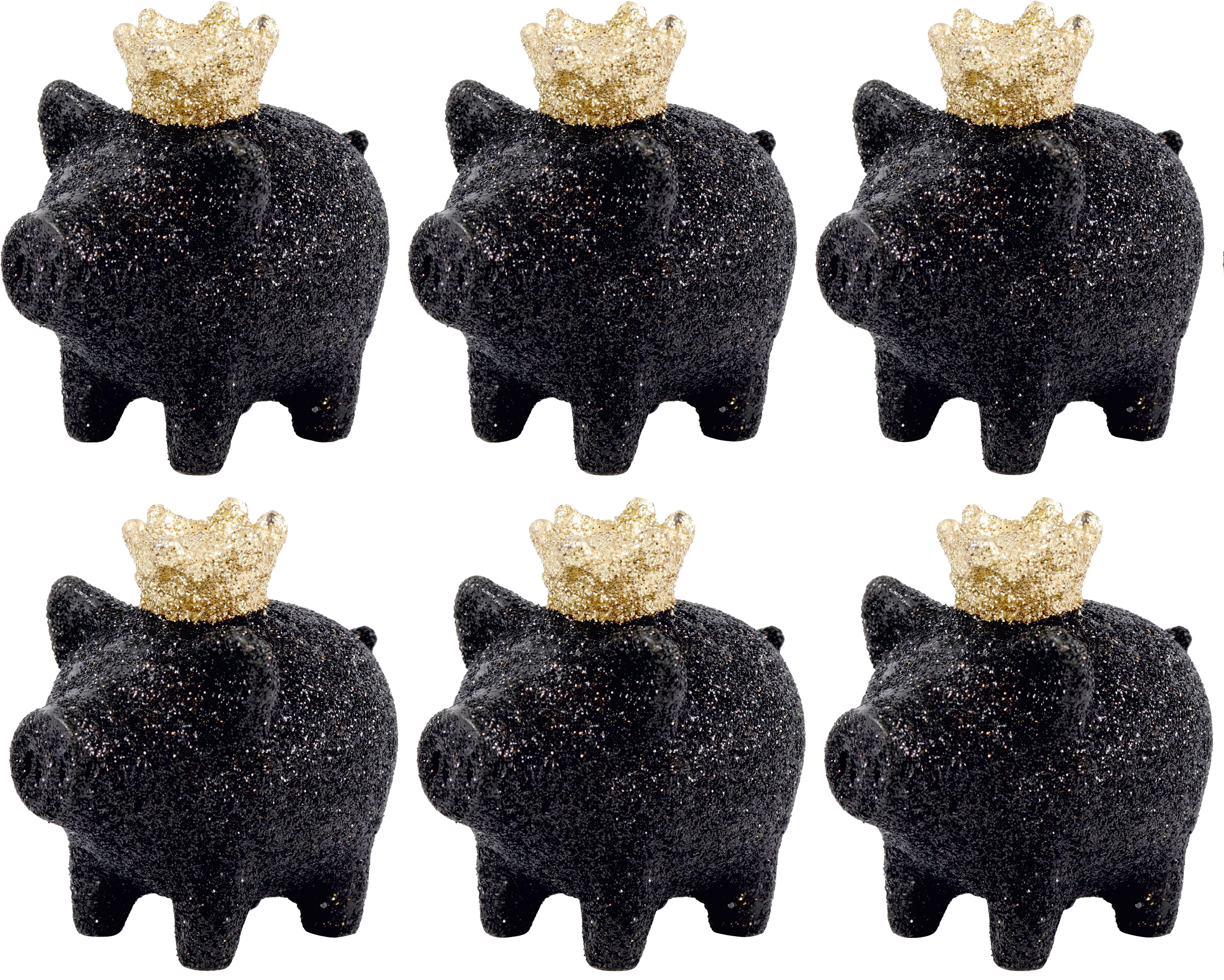 8030 FIGURAS  BLACK PIGS  S/6