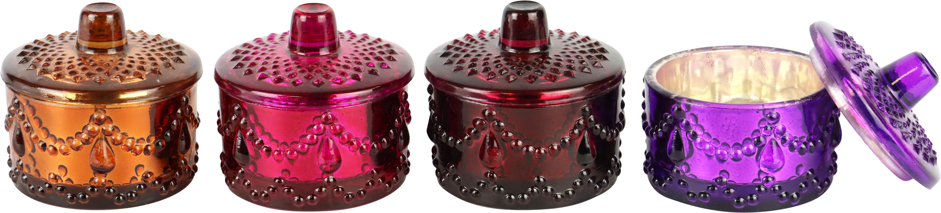 8210 SCATOLA DI VETRO CARNIVAL  4PZ