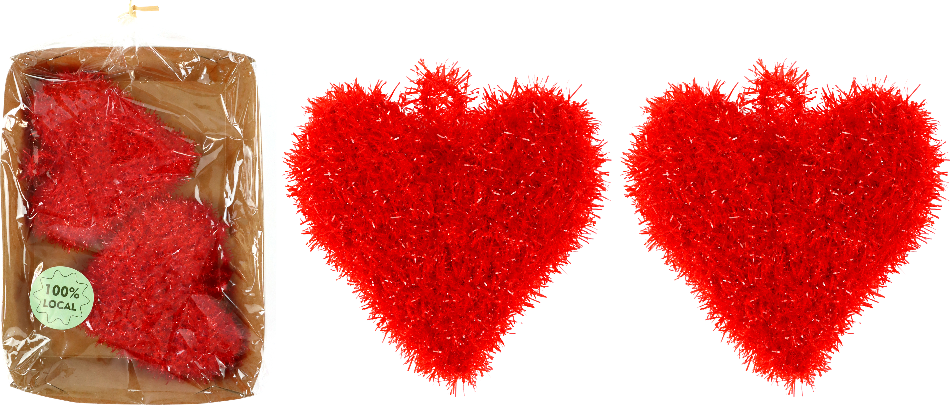 8270 SPONGE-SET HEARTS  S/2