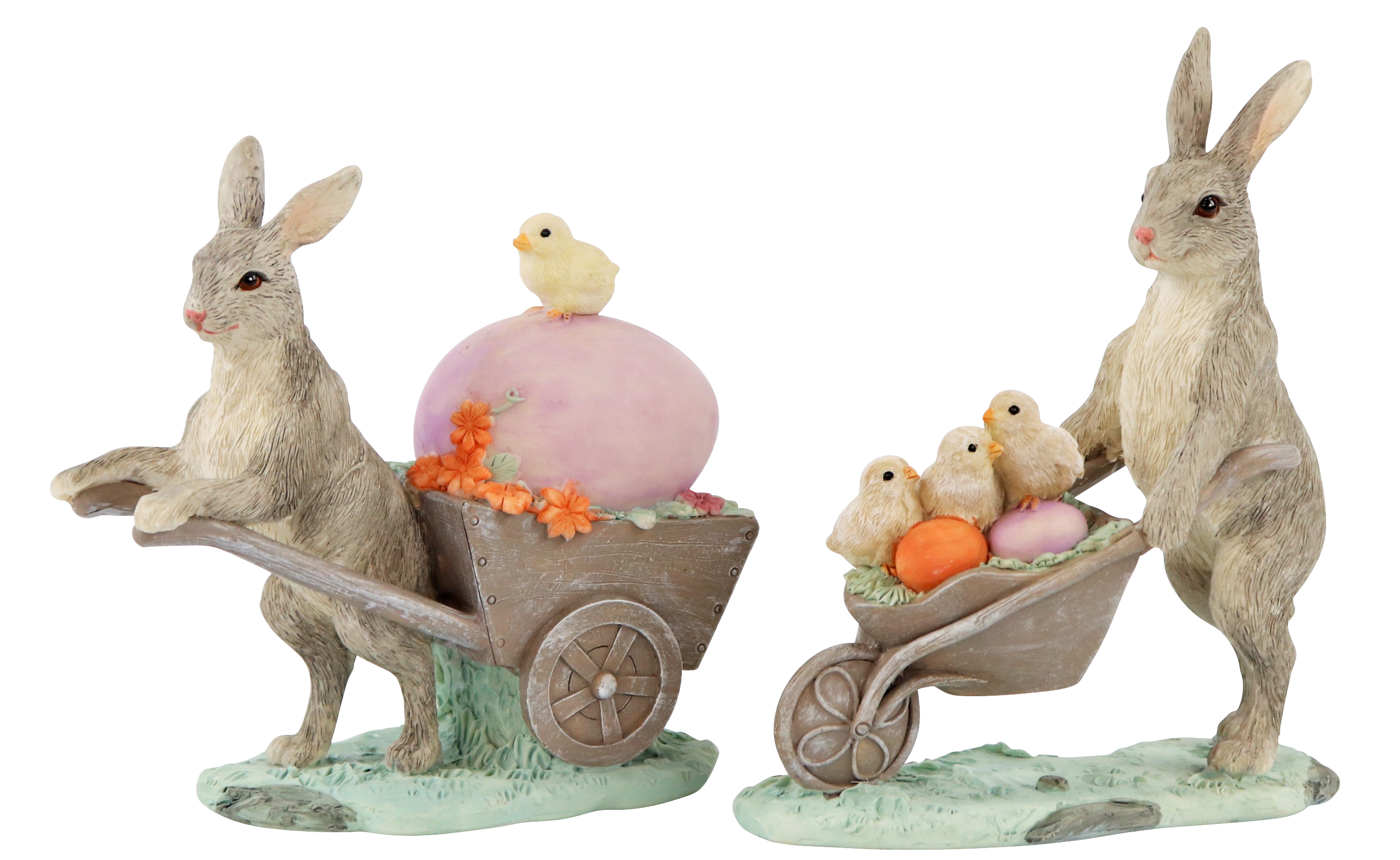 8413 COUPLE LAPIN NOSTALGIE EASTER  2P