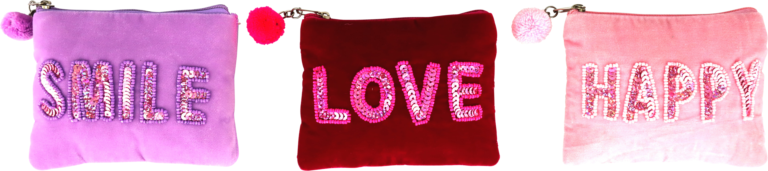 8664 TASCHE POETIC POUCHES  3PZ