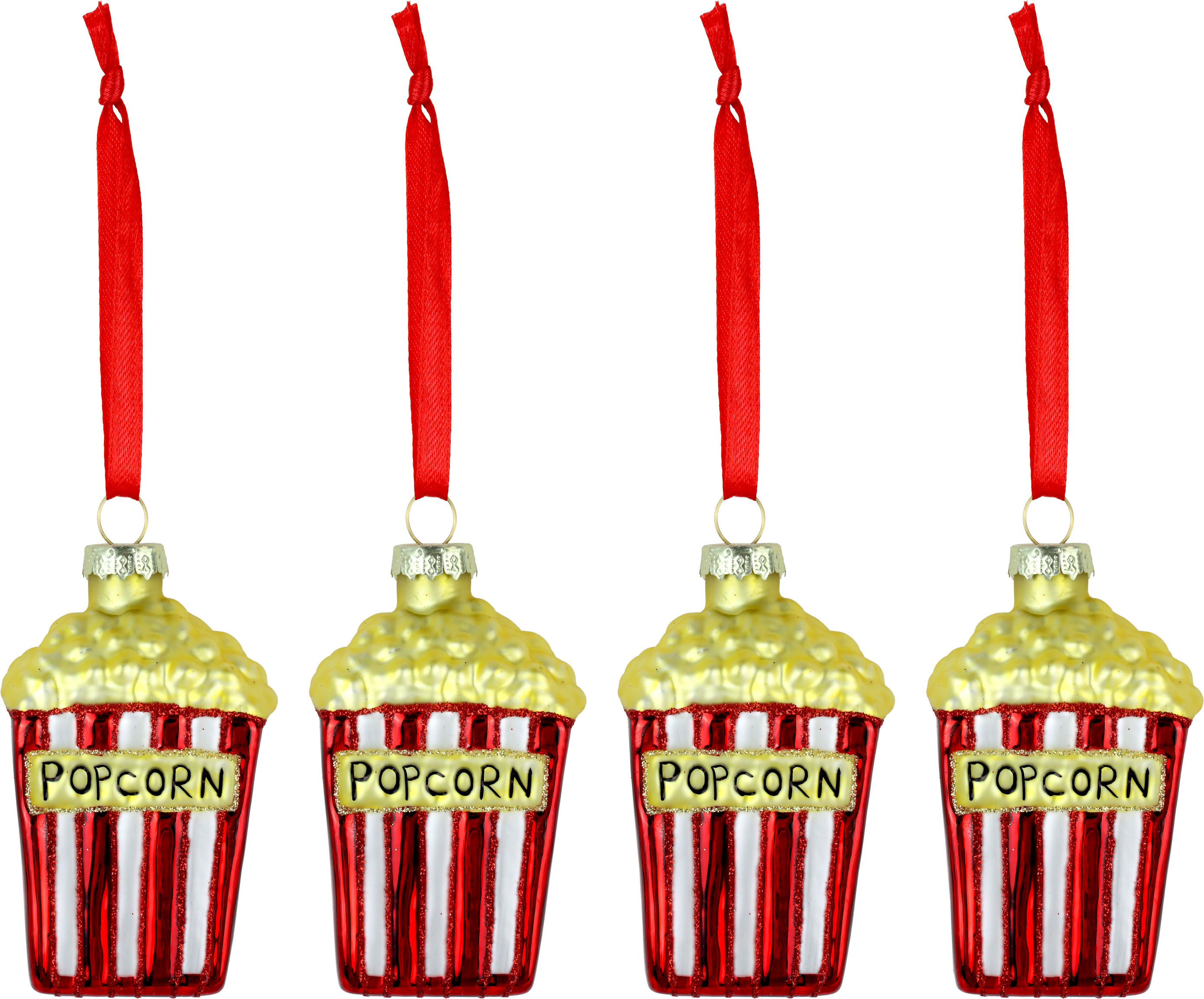 8684 GIOIELLI VETRO POPCORN  4PZ