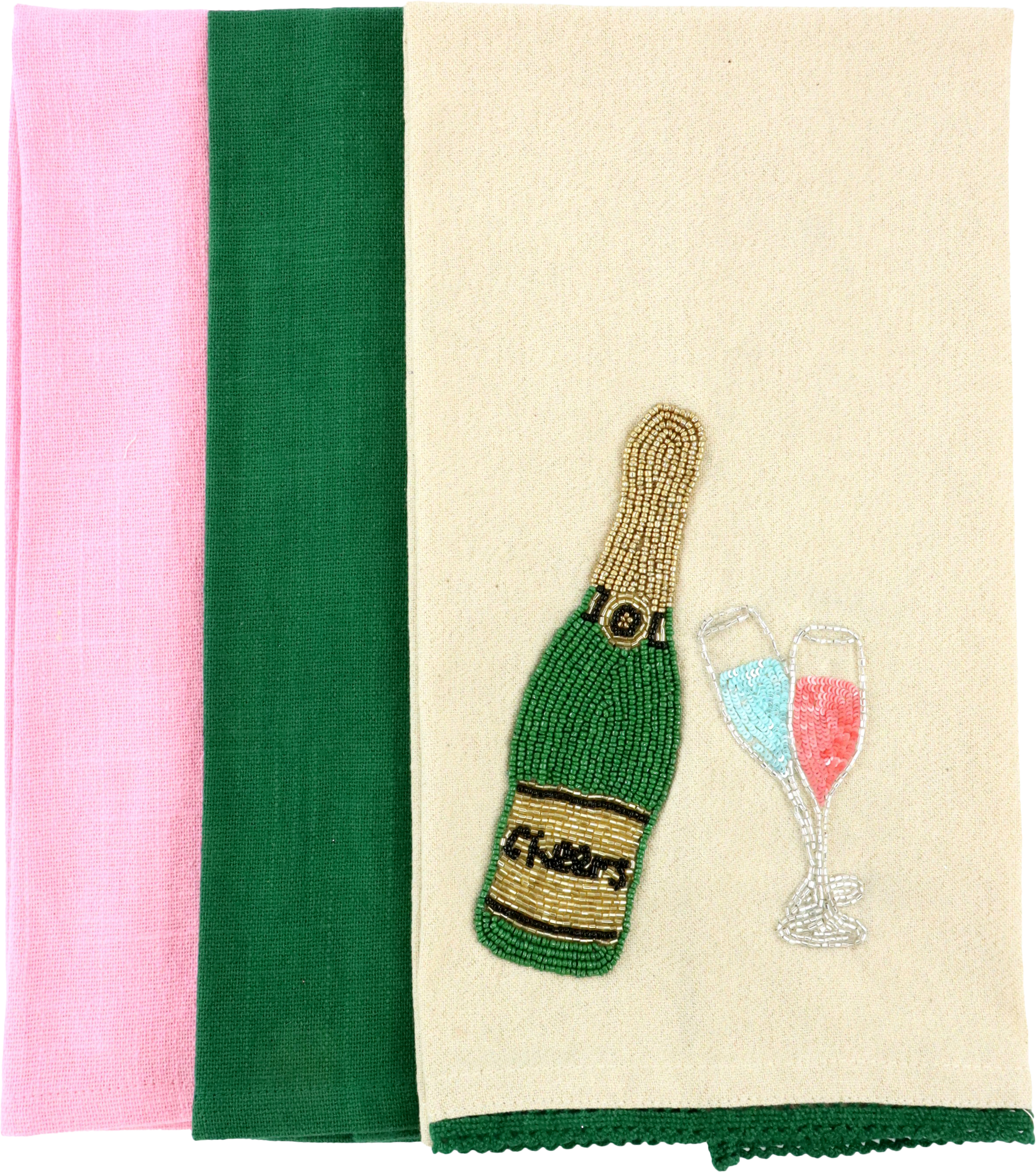 8769 KÜCHENTÜCHER CHAMPAIGN PARTY  S/3