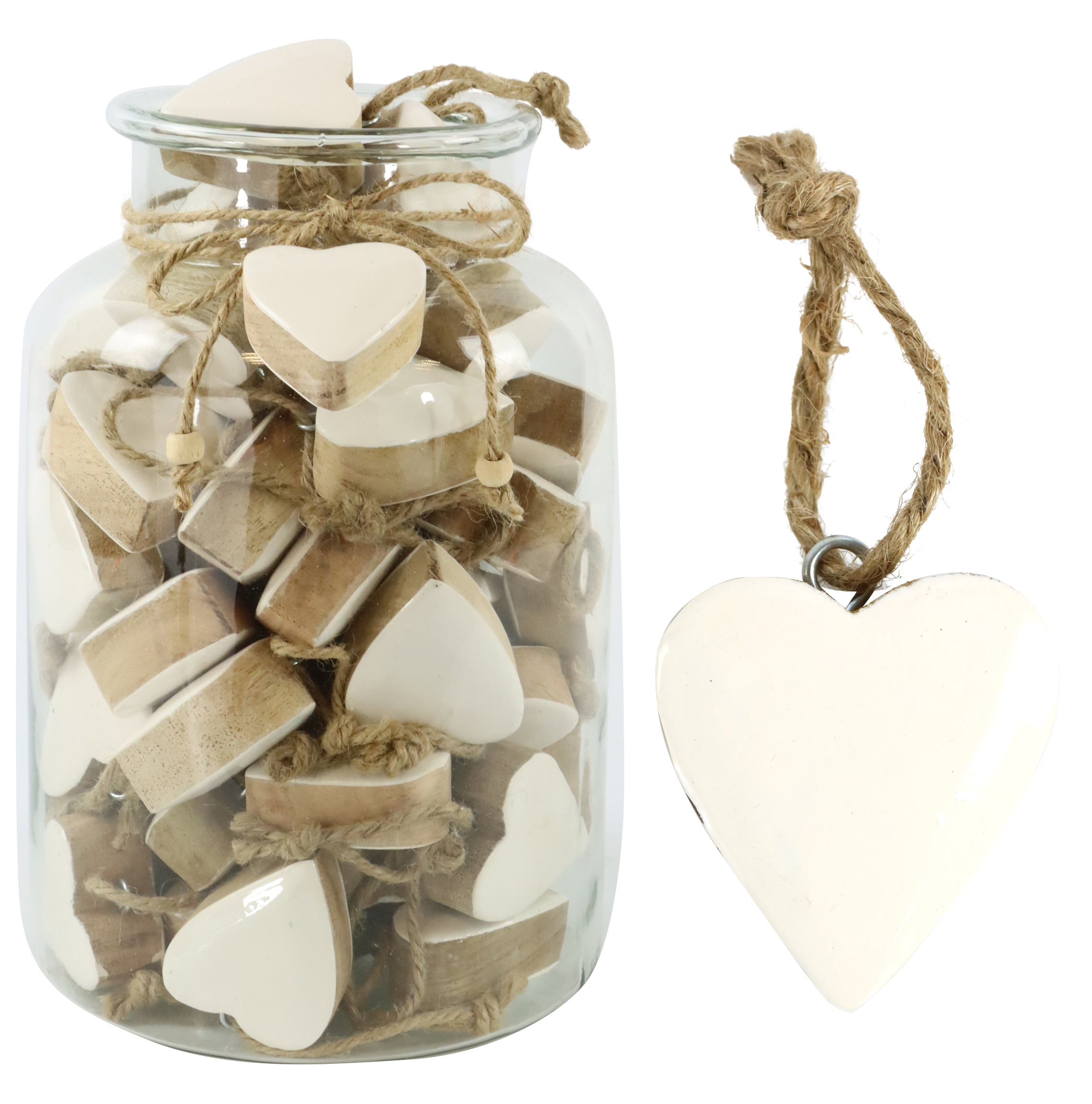 8867 BICCHIERE CUORE WEISS  61PZ