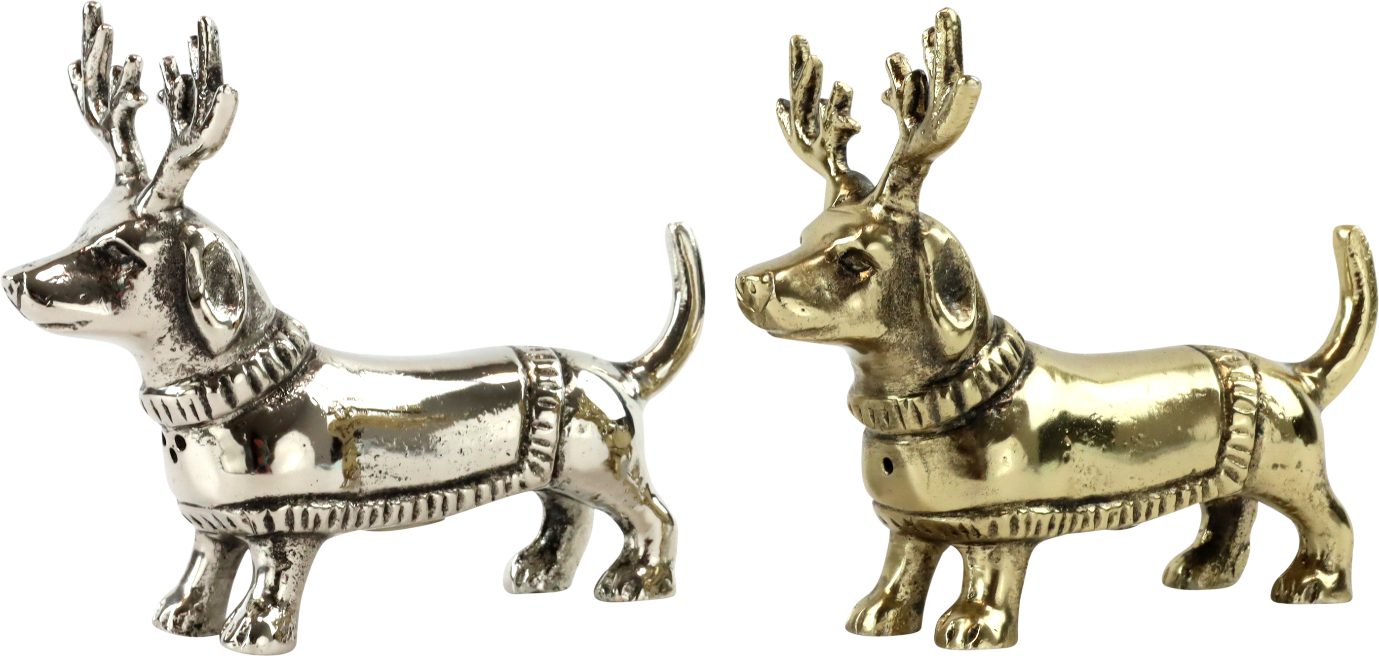 9172 SALT&PEPPER DACHSHUND  S/2