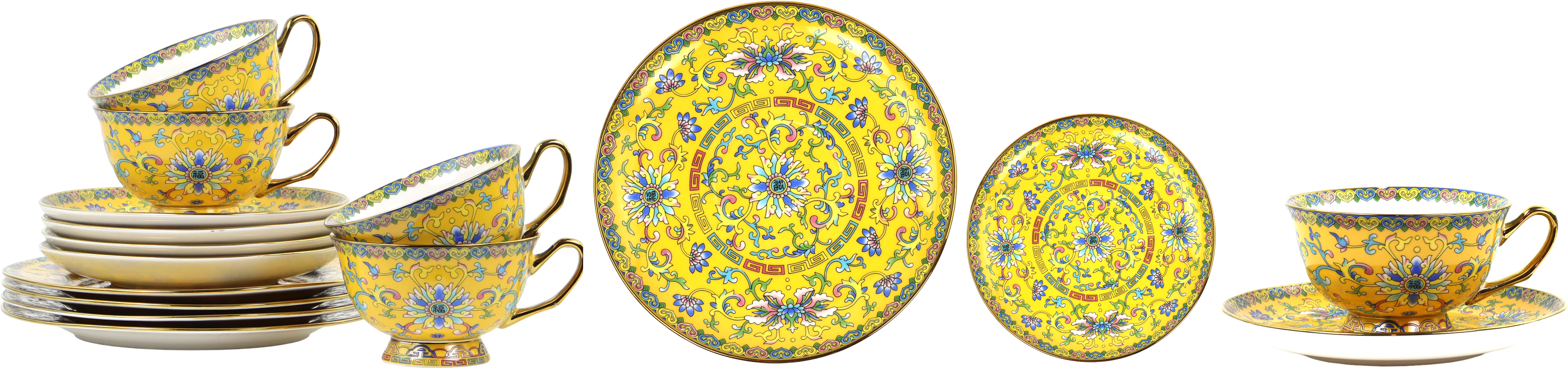 9223 SERVIZIO CHINESE FLOWERS  12PZ