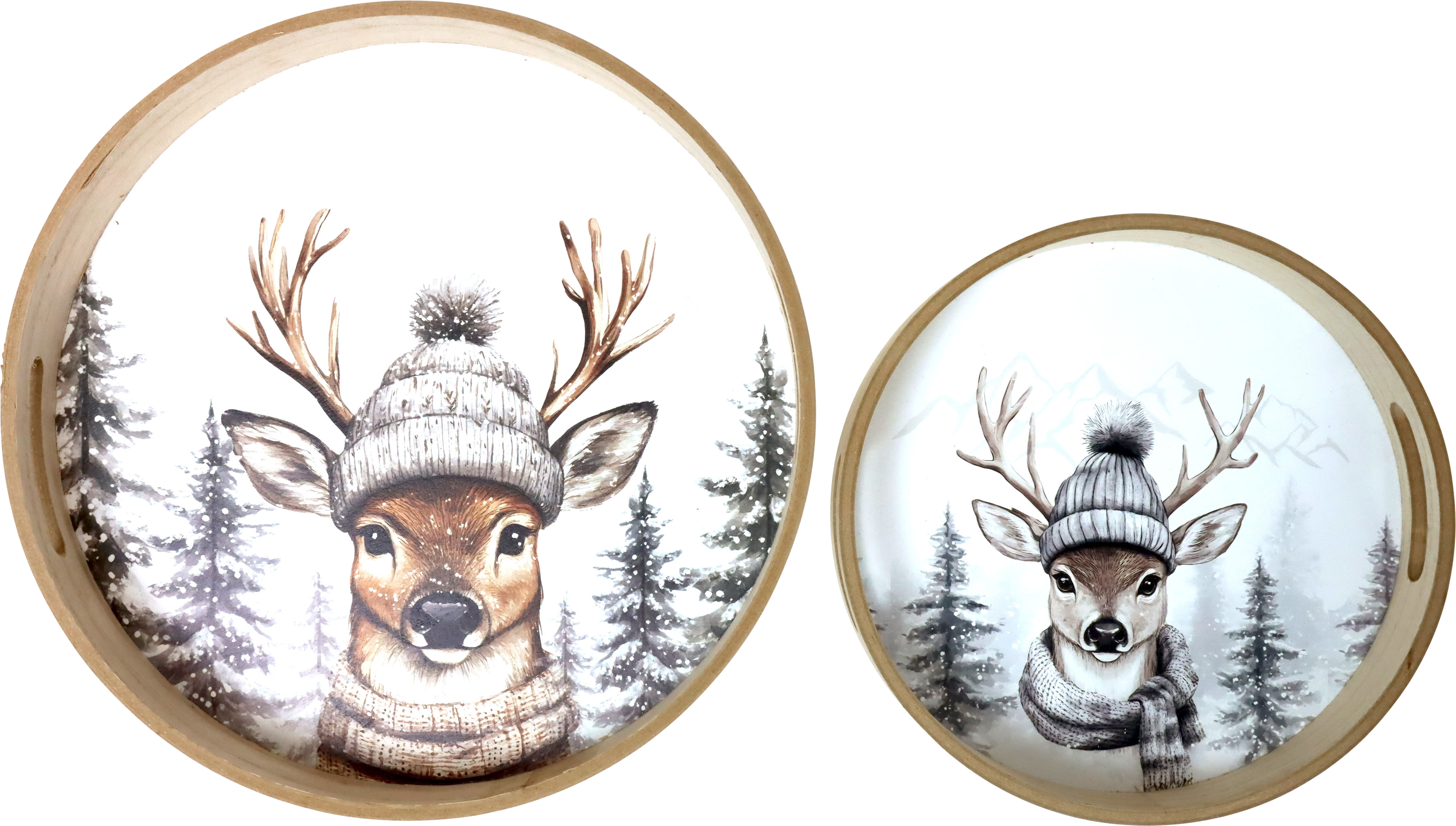 9379 TRAYS SNOWDEER  S/2