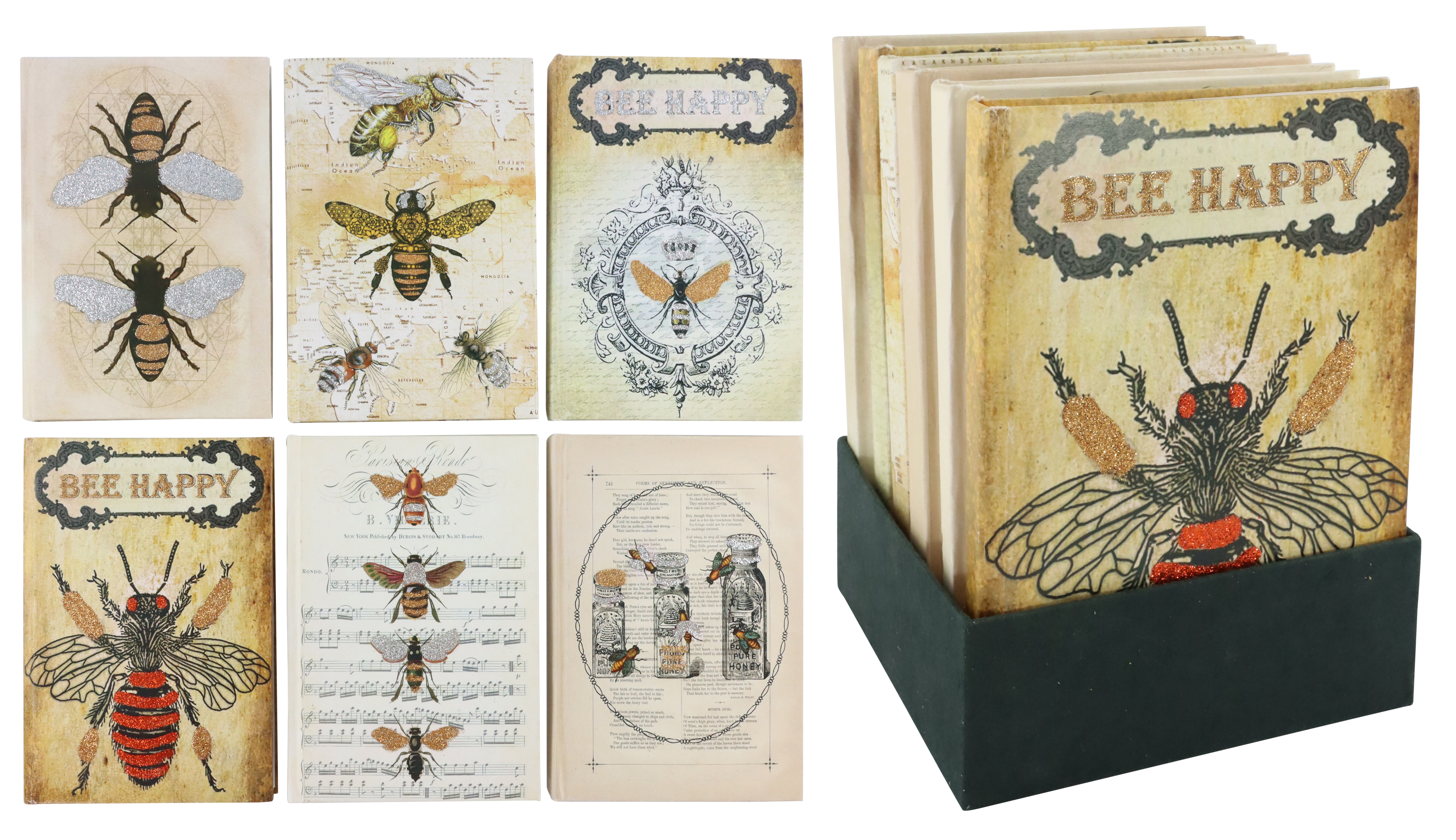 9647 TACCUINI BEE HAPPY  6PZ