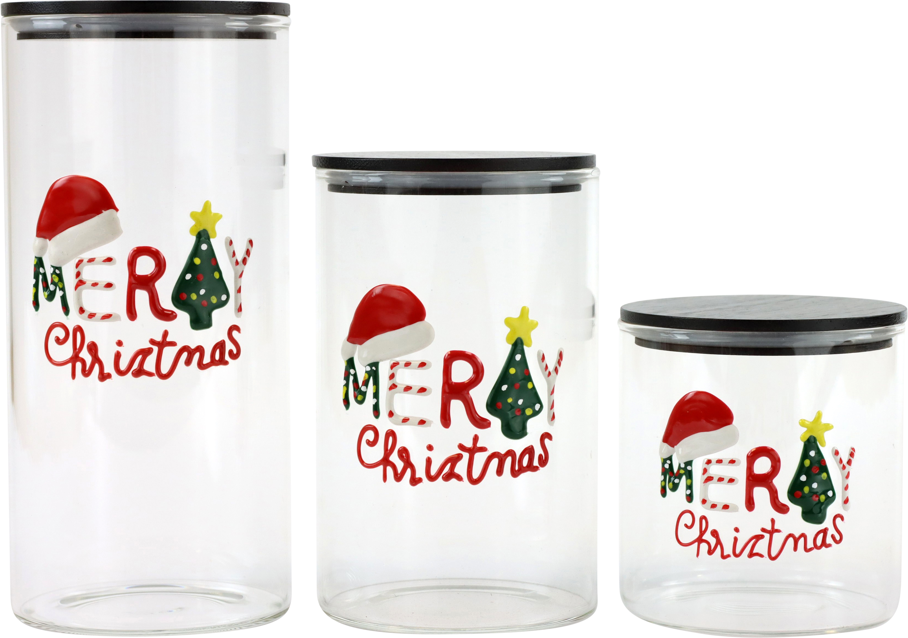 9657 JARS MERRY CHRISTMAS  S/3