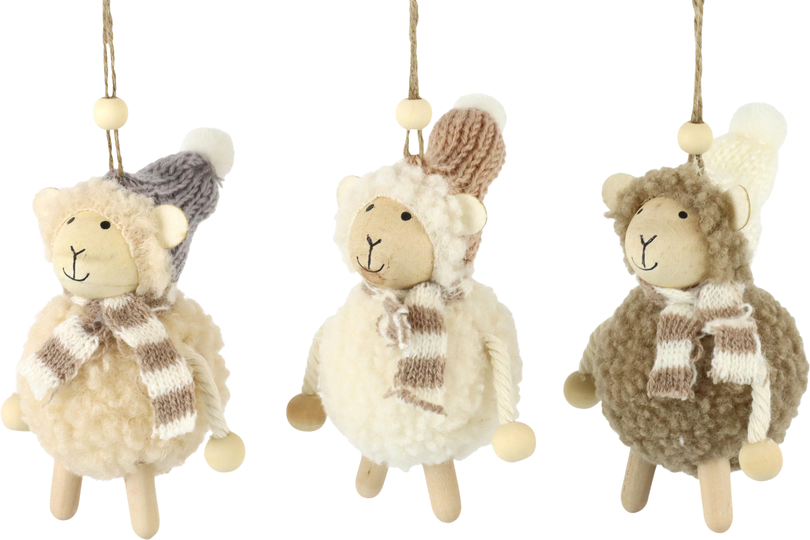 9701 SHEEPS SANTA´S FLOCK  S/3