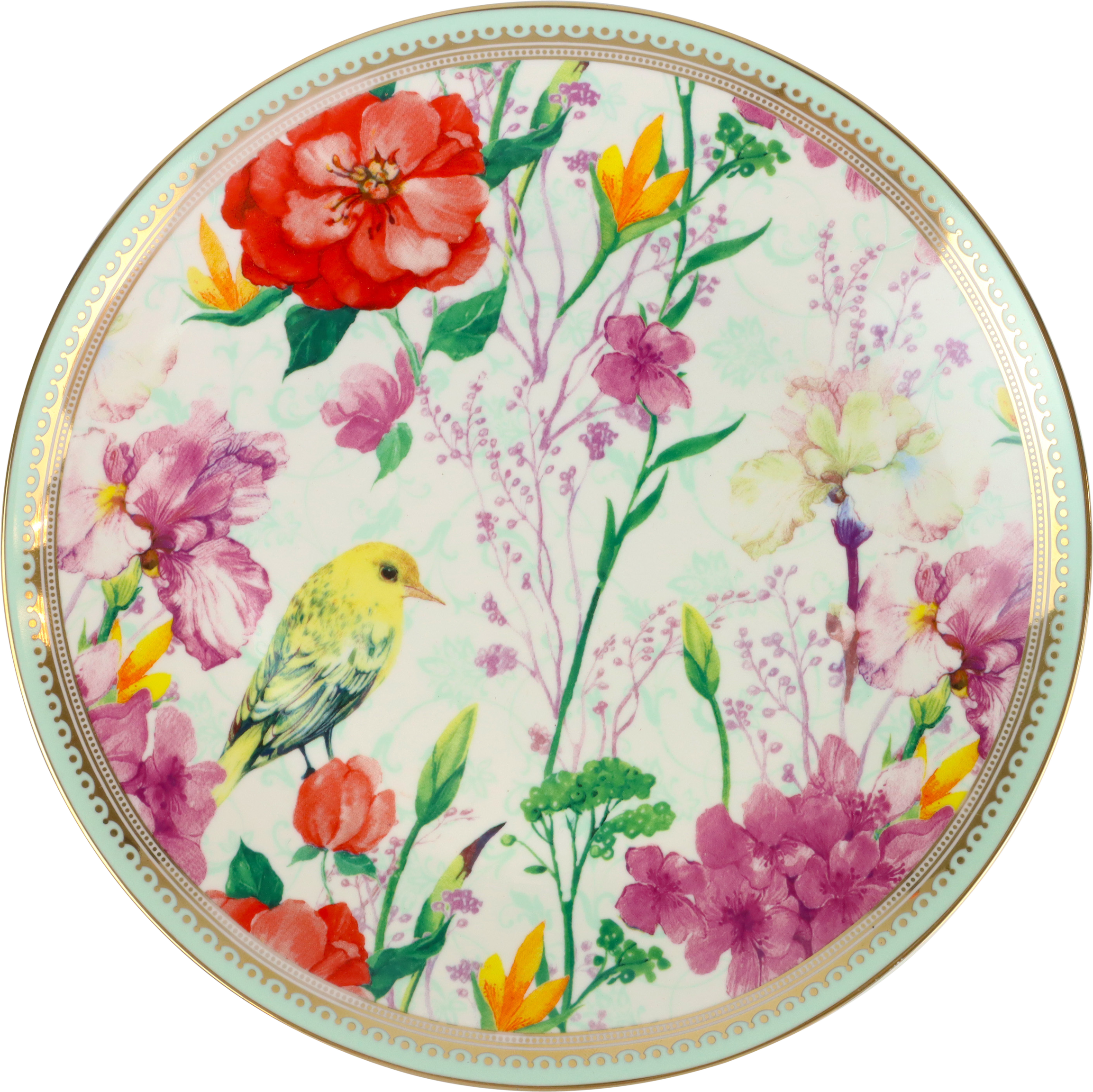 9819 CAKEPLATE LOVELY BIRD