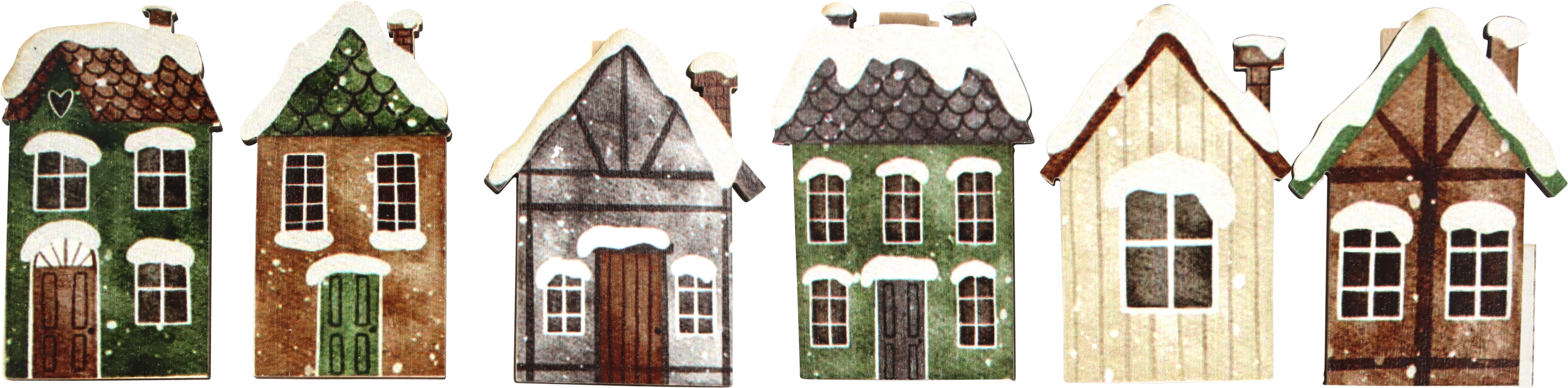 9926 CLIPS FROSTED HOMES  S/6